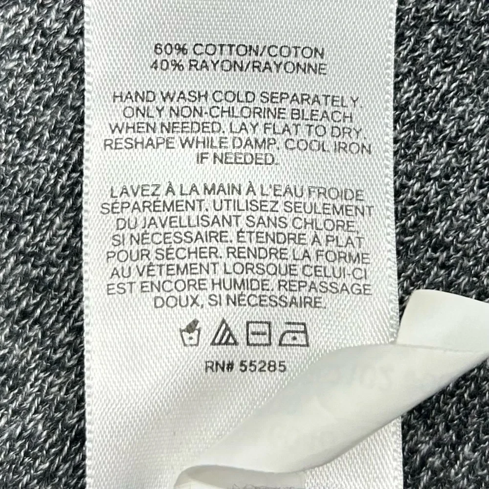 Express Gray Women's Sweater LG Round Neck Cotton Blend NWOT